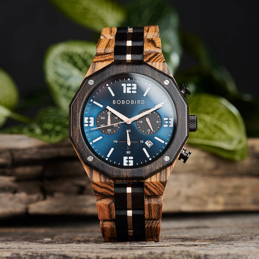 High quality Eco-friendly natural original luxury men low moq Dropshipping Japanese movement fashion wood watch
