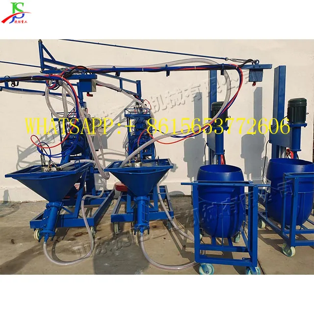 GRC Fiberglass Garden Sculpture Mortar Spraying Machine 90 Screw Spray Machine Stator Rotor