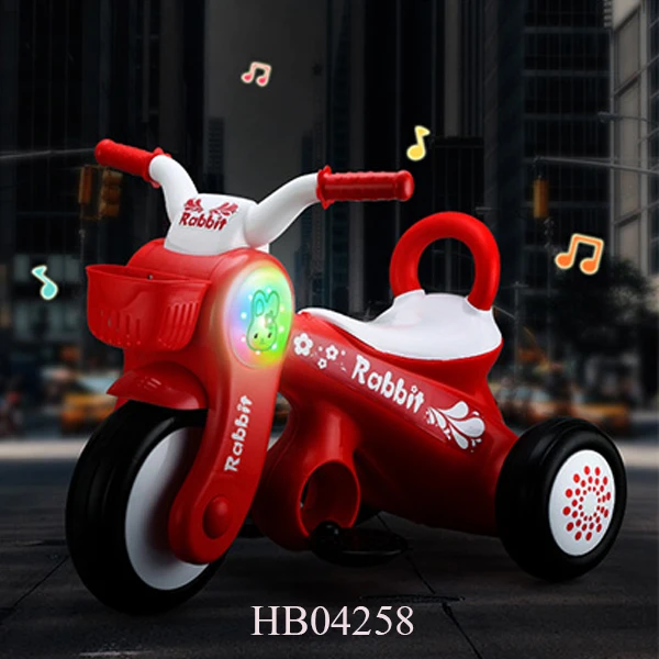 Kids three wheels Electric Ride On Car Motorcycle With Battery Powered and light