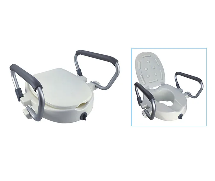 Plastic Home detachable Armrest Elevated homecraft adjustable raised toilet seat
