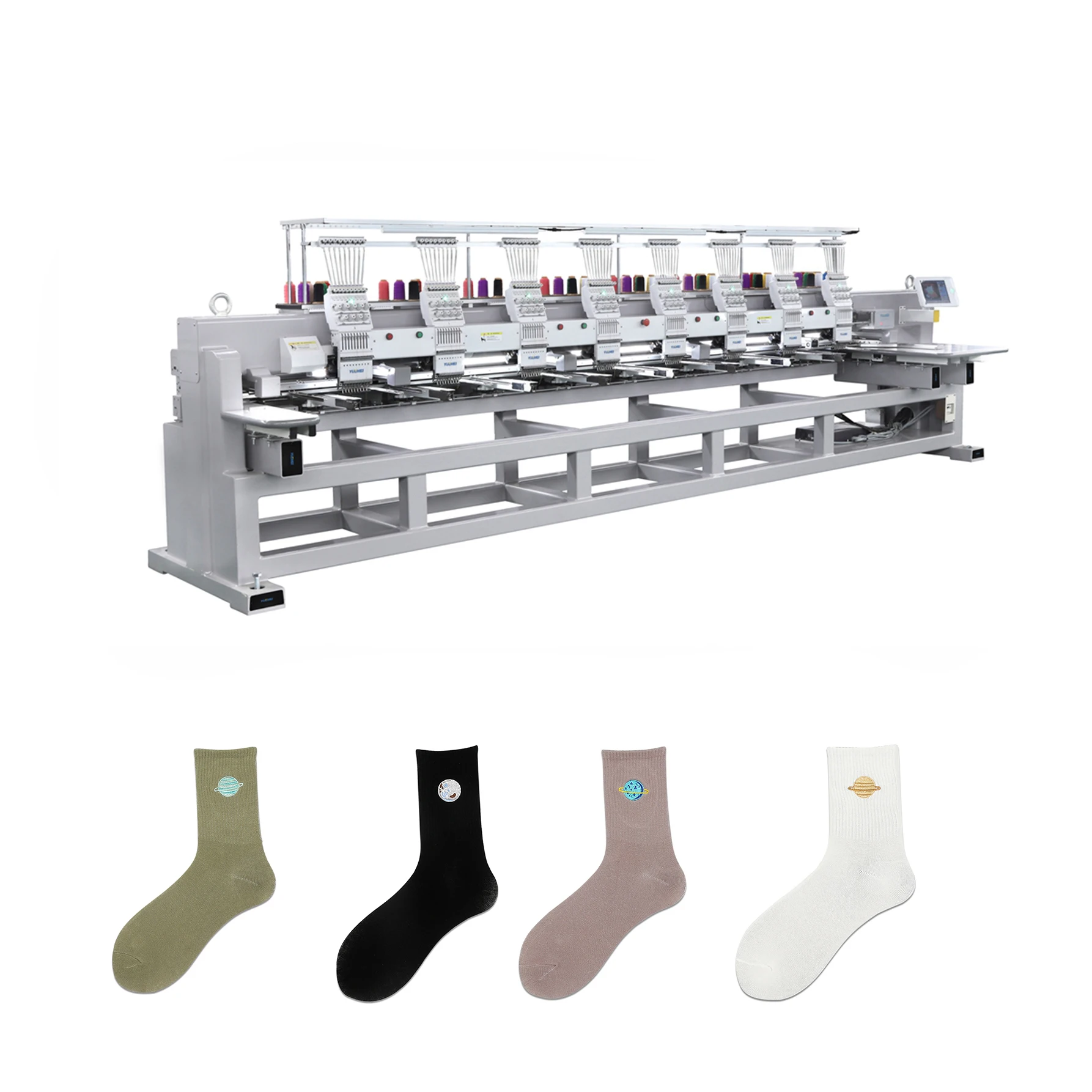commercial embroidery machine price 8 head socks embroidery machine high quality embroidery machine