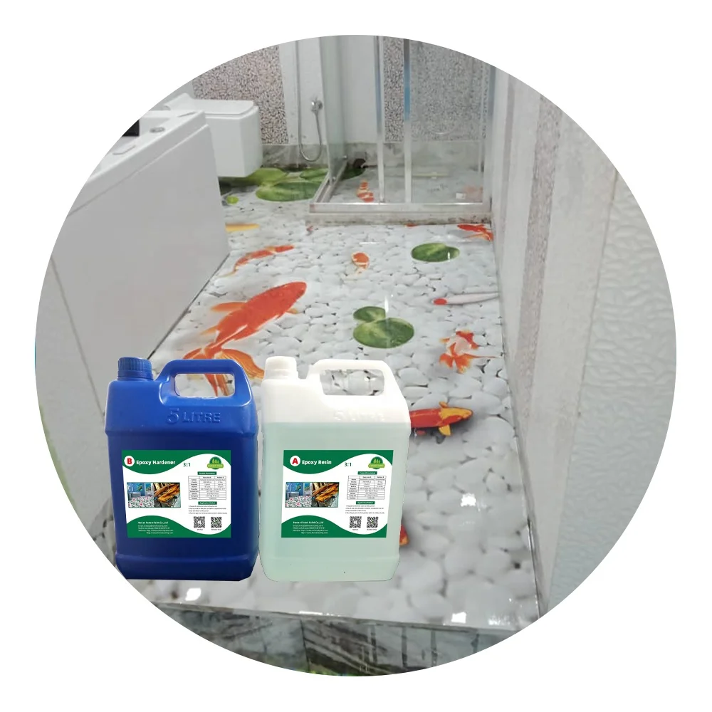 Прозрачное эпоксидное 3d-покрытие для пола в ванной комнате, современный дизайн леса