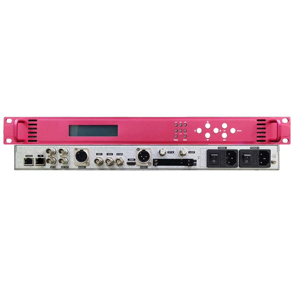 Best Seller ISDB-T Full HD 1080P IRD HDM I CVBS SDI Output ASI/IP Input/Output Digital TV broadcasting Receiver Decoder