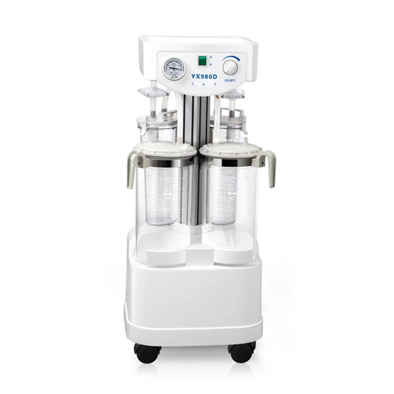 YX980D High Vacuum and Flow Double Piston Cylinders Electric Suction Apparatus