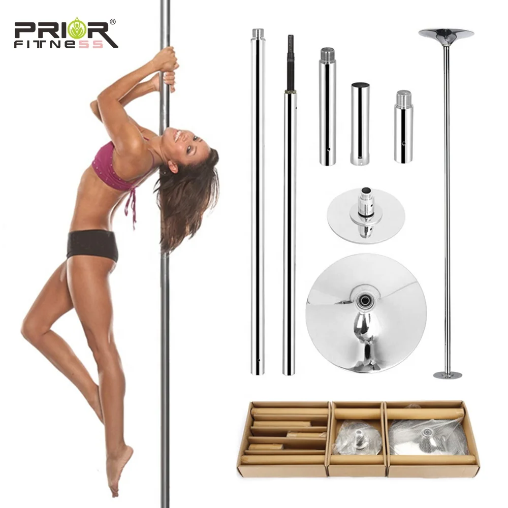 Static Dancing Pole 45mm Diameter Portable Stripper Pole, Adjustable Height, Fitness Exercise Dance Tube for Home Pub Party Gym