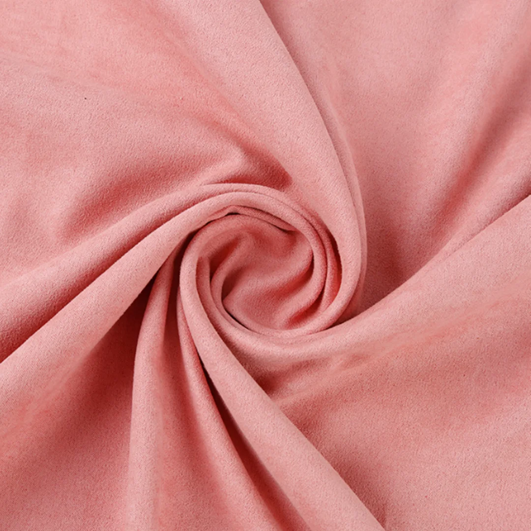 Hot Sale 165 Colors 100% Polyester Thin Microfiber Suede Fabric for Bag Shoes