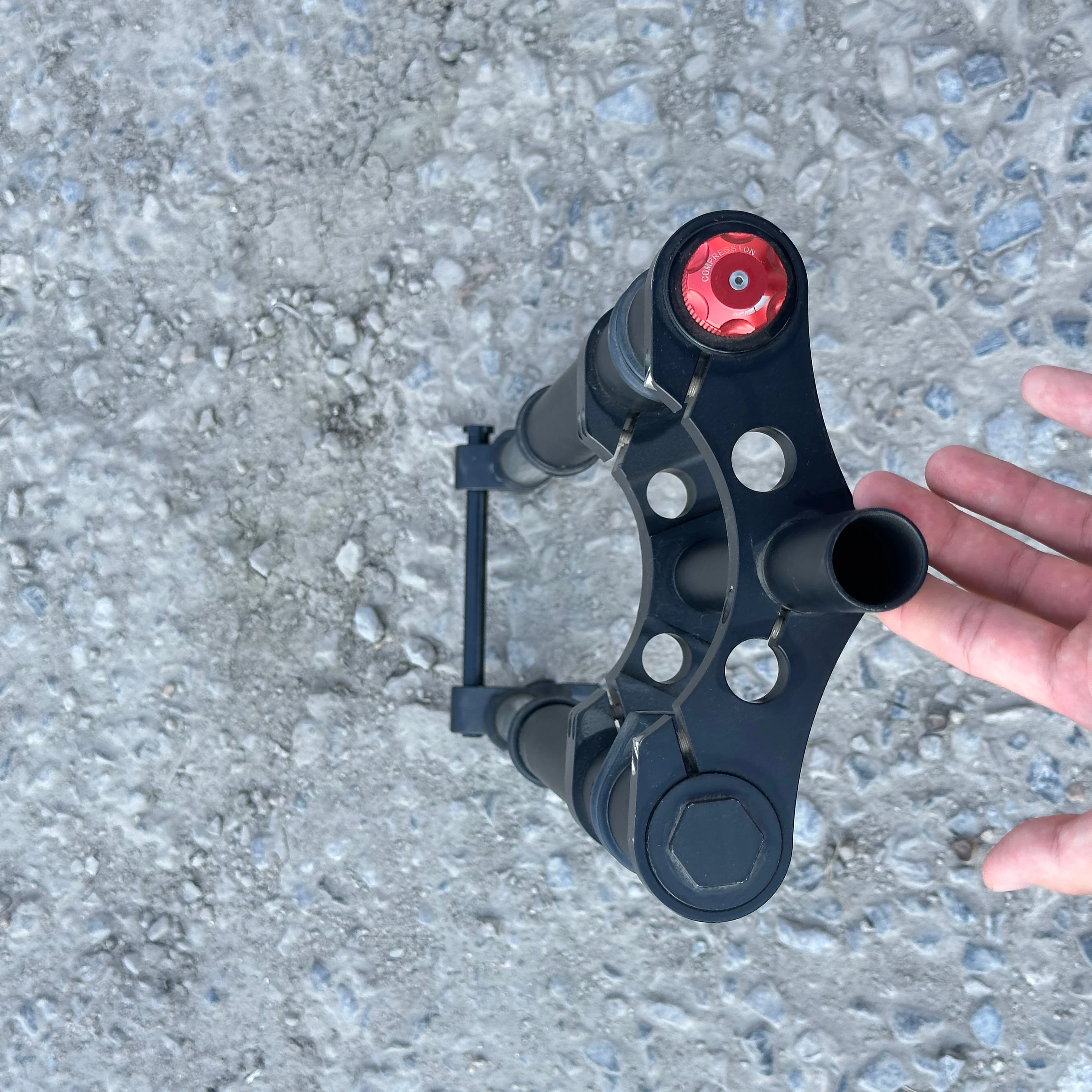 HOSH  Bicycle Parts Bike 12*100mm 26/27.5/29 Suspension Fork Shock Absorption Pneumatic Front Fork