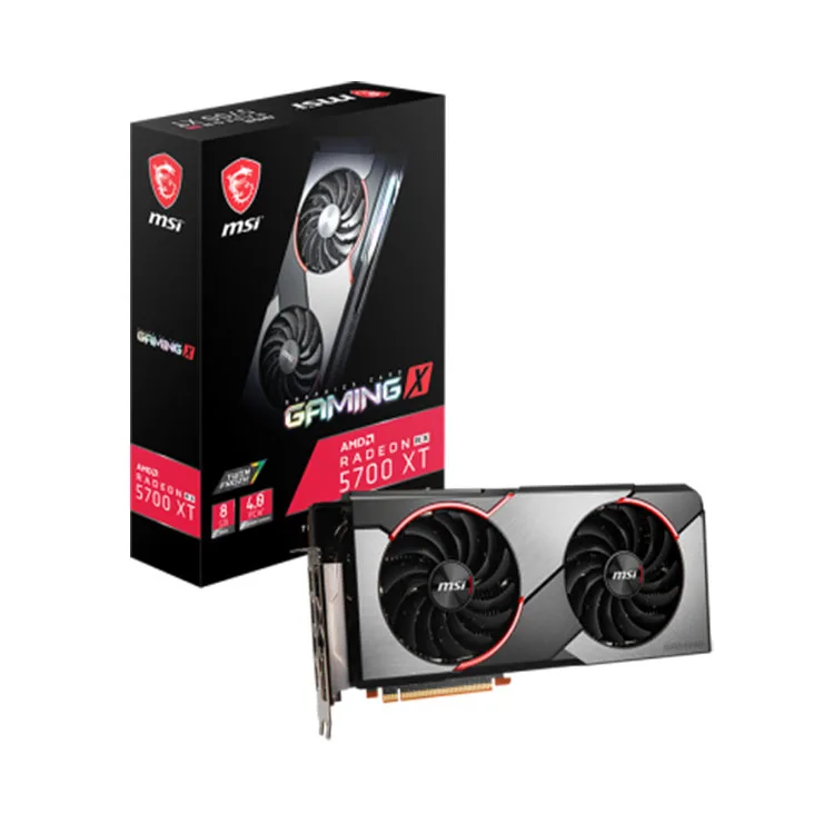 JIESHUO AMD CPU Laptop MSI Gaming Radeon RX 5700 XT GAMING X 8GB 256bit GDDR6 Video Desktop Graphics Card