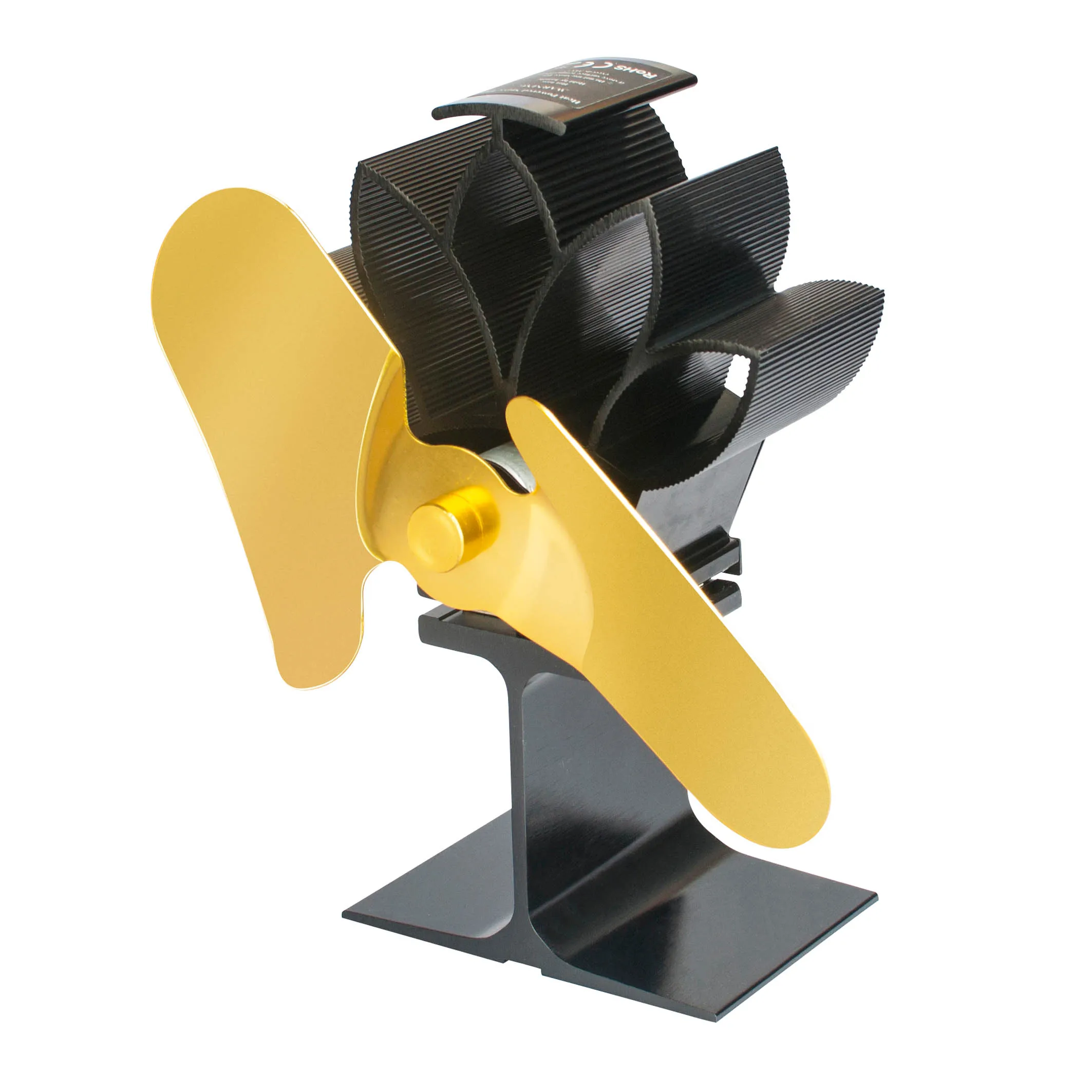 Factory supply Flower aluminum 2 blades Heat powered stove fan