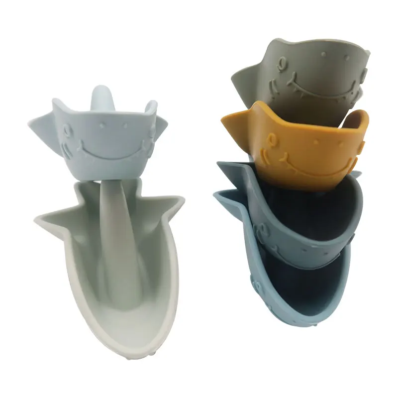 New Design Eco Friendly Educational Silicone Animal Baby Bathing Toys for Children