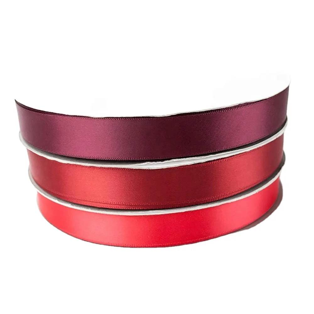 wholesale cheap 196color stock 3-100mm satin ribbon roll for garment
