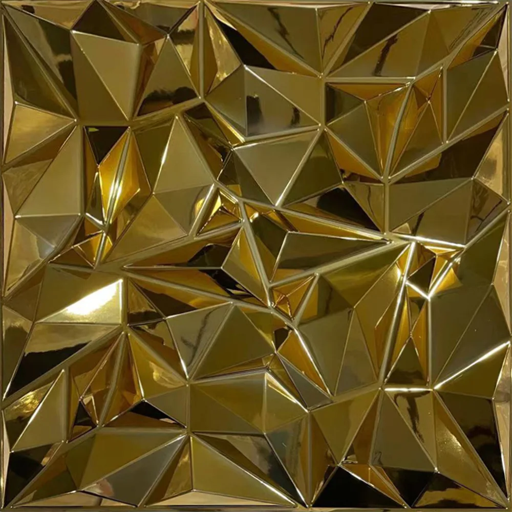 Роскошные золотые настенные панели 3D 3d обои Декор интерьера магазин настенное покрытие