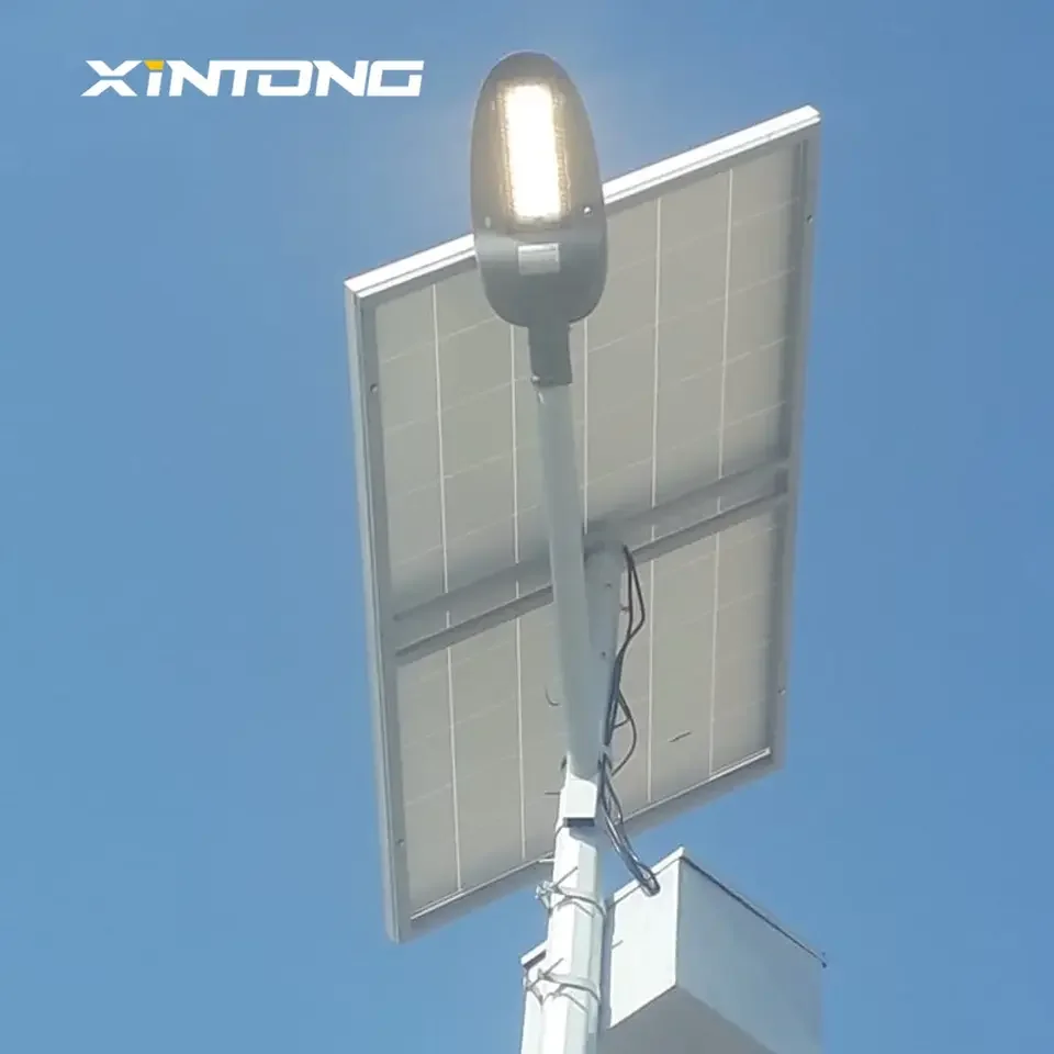 XINTONG modern solar street garden light indonesian project in clearance