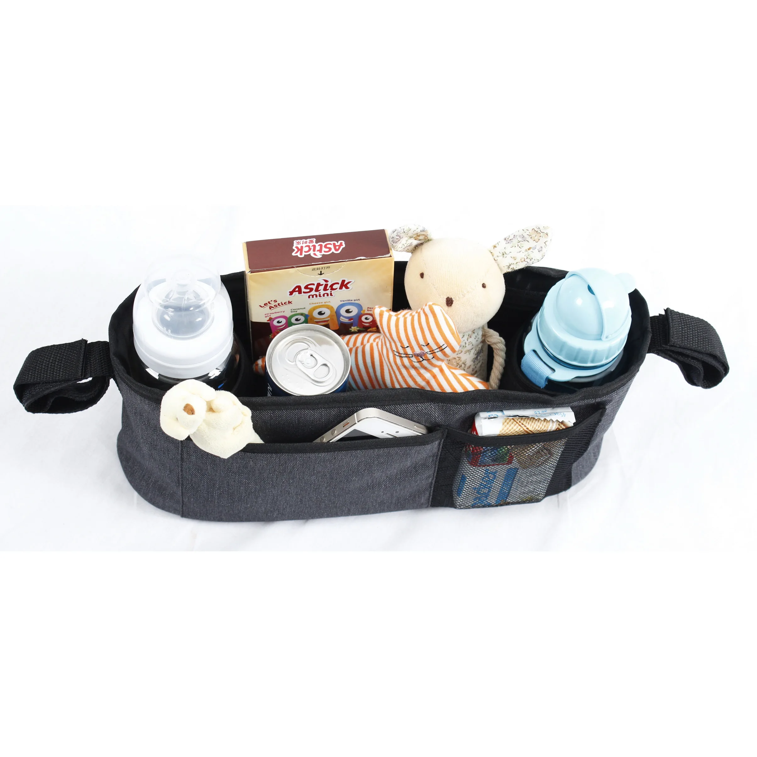 Detachable Deluxe Black Baby  Stroller Organizer Bag Diaper bags for mother
