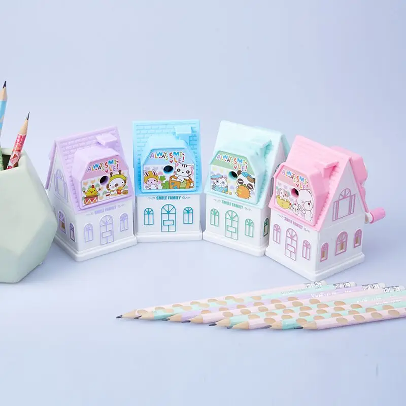 
kids pencil sharpener Custom cute cartoon designed pencil sharpener for schools and offices 