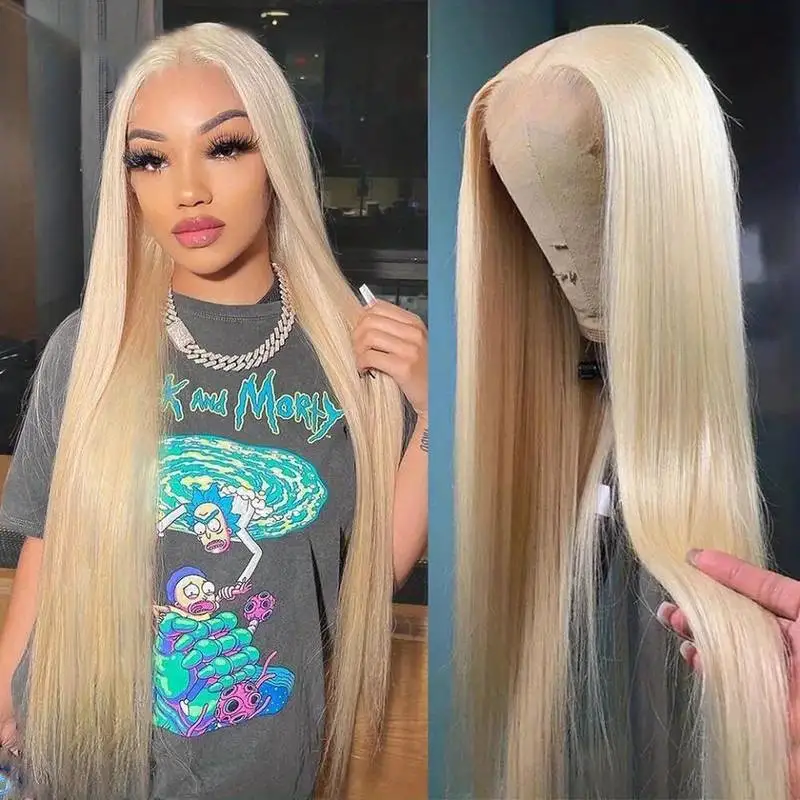 Body Wave 13*4 Transparent Lace Frontal Wig Raw Vietnamese Burmese Hair 180% Density 1B/613 Lace Front Glueless Wig Wear & Go