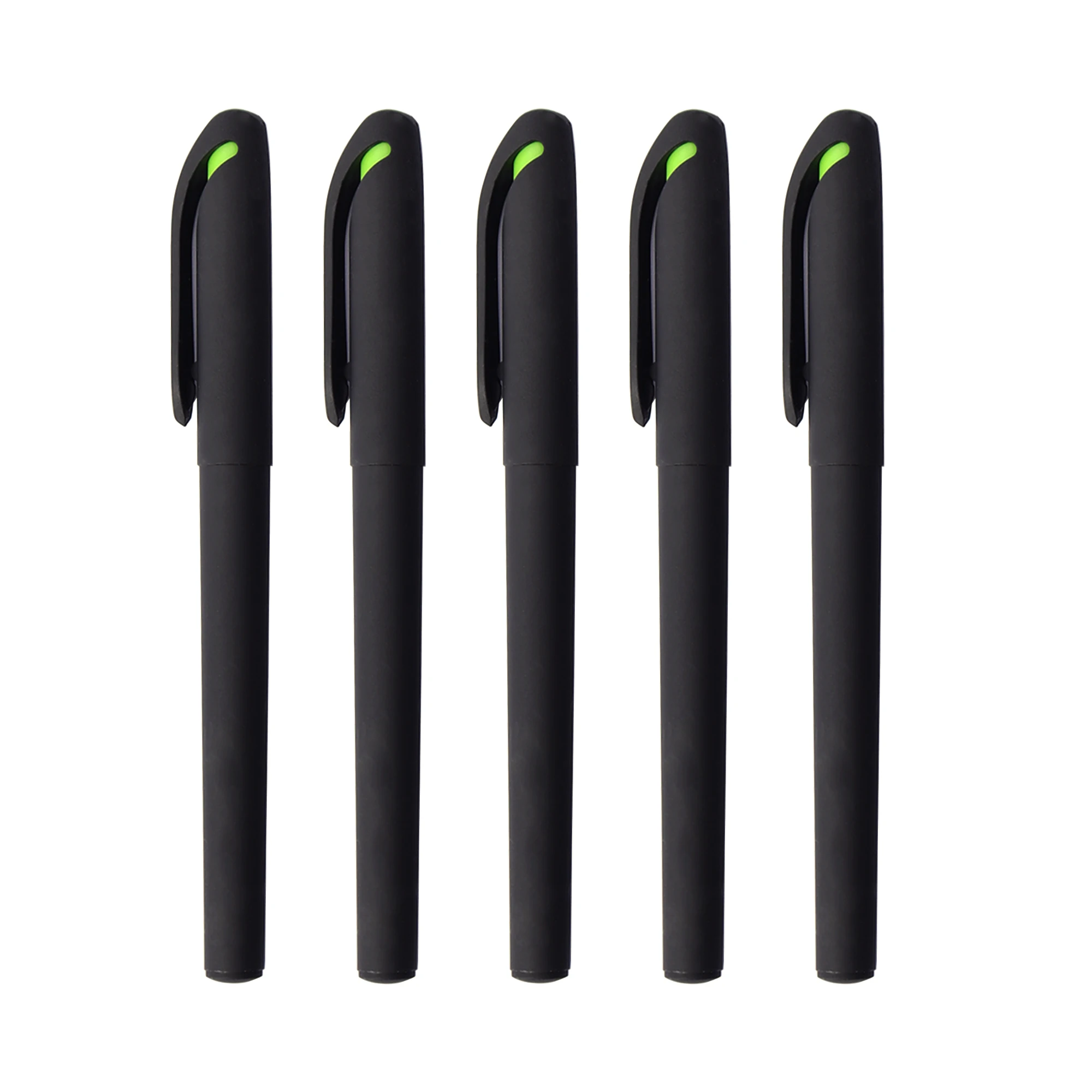black pens business gift LOGO promotional matte classic gel ink pens advertising solgan pens with personalized logo