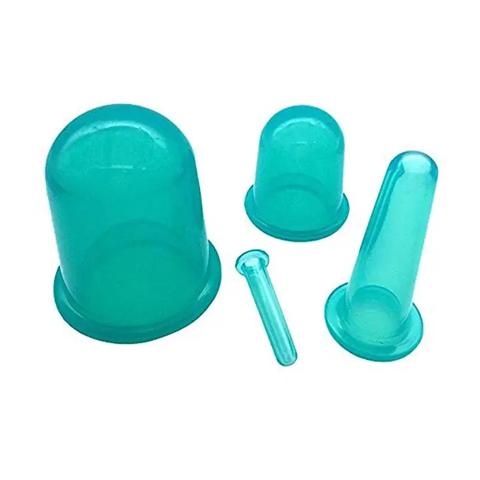 Заводская Заказная китайская Вакуумная присоска чашка для терапии набор силиконовых чашек для массажа лица