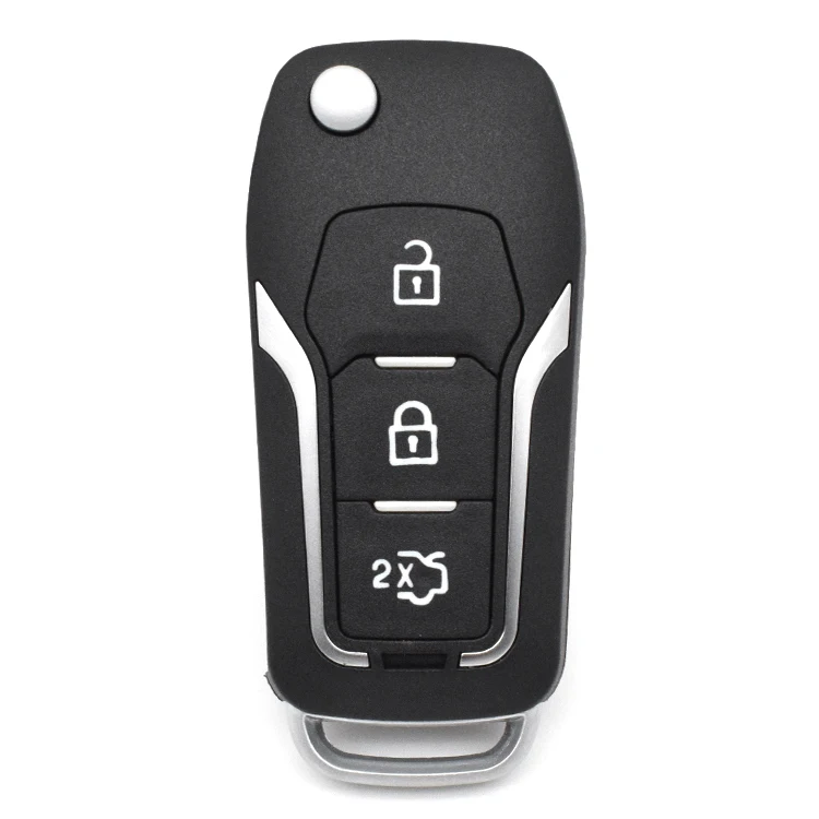 For F-ord F-ocus 2 3 M-ondeo Fi-esta C Max S Max Galaxy Fob 3 Buttons Modified Flip Folding Remote Control Car Key Shell Case