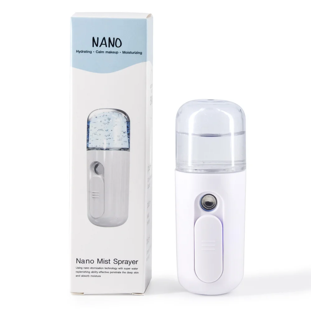 
30ML Mini Nano Facial Sprayer USB Facial Steamer Spa Face Steamer Skin Care Tools 