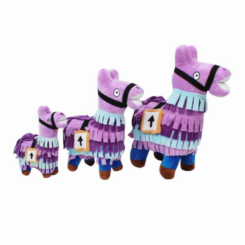New Plush Toy Alpaca Doll 28cm Cute Treasure Chest Plush Gift Toy Plush