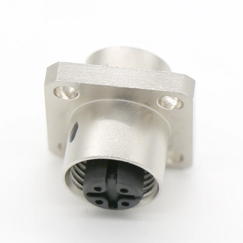 Chinese manufacturer M12 square socket connector wire cable circular connector