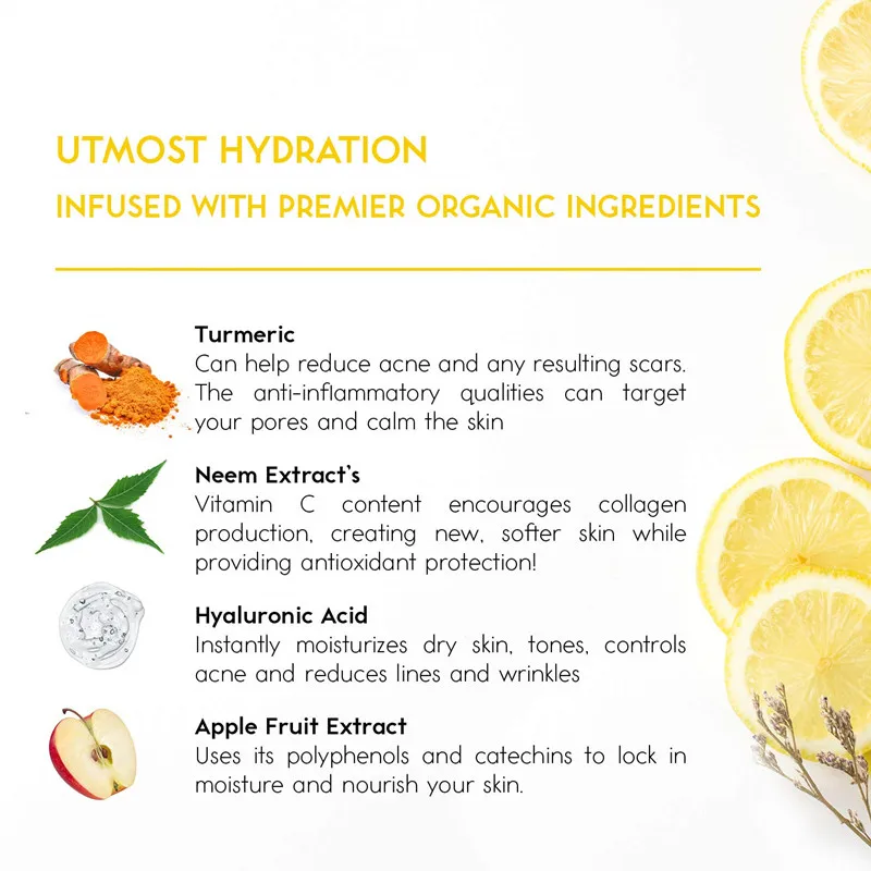 OEM Hydrating Deep Cleansing Anti Aging Antioxidant Organic Vitamin C,B Lemon Vegan Gel Mask with Neem Oil Treats Acne Oily Skin