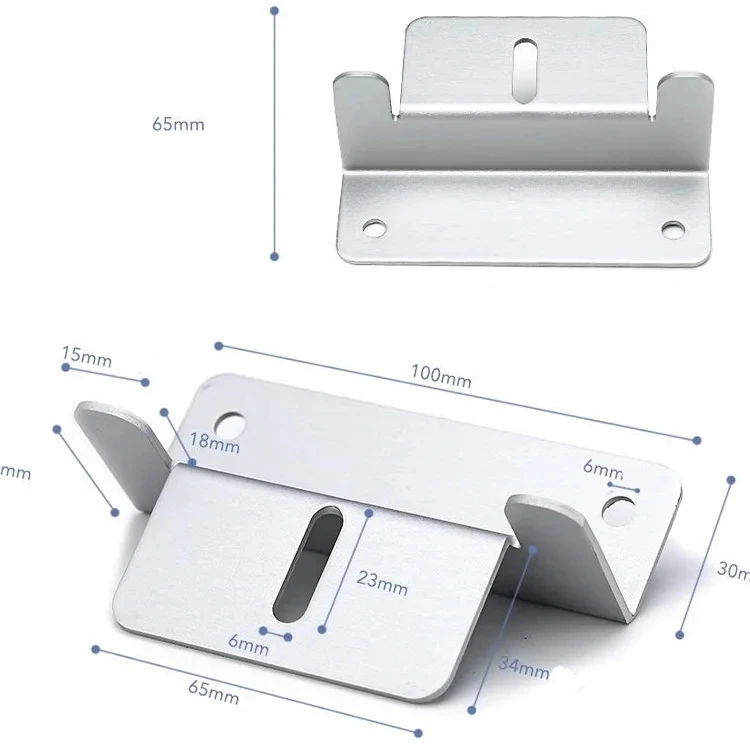 Solar Panel Mounting Z Brackets Aluminum Mounting Bracket With Nuts And Bolts Other Flat Stands 4 Units Per Set