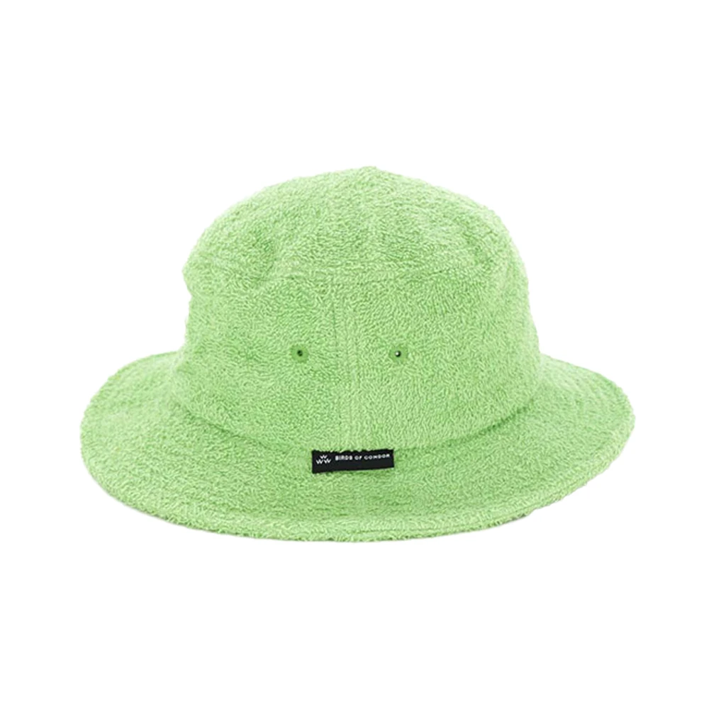 wholesale custom embroidered logo mens terry towel bucket hat