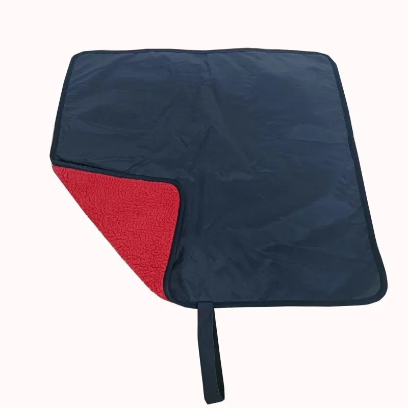 Recycled Water-repellent Outer Shell Plus Synthetic Lambswool Beach Change Mat with Customized Logo