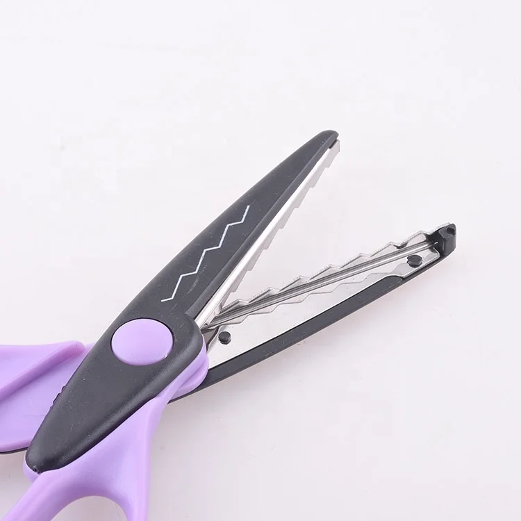 Plastic Colored Fancy Training Scissors Children Safety Preschool For Kids Art Craft DIY Hand Make