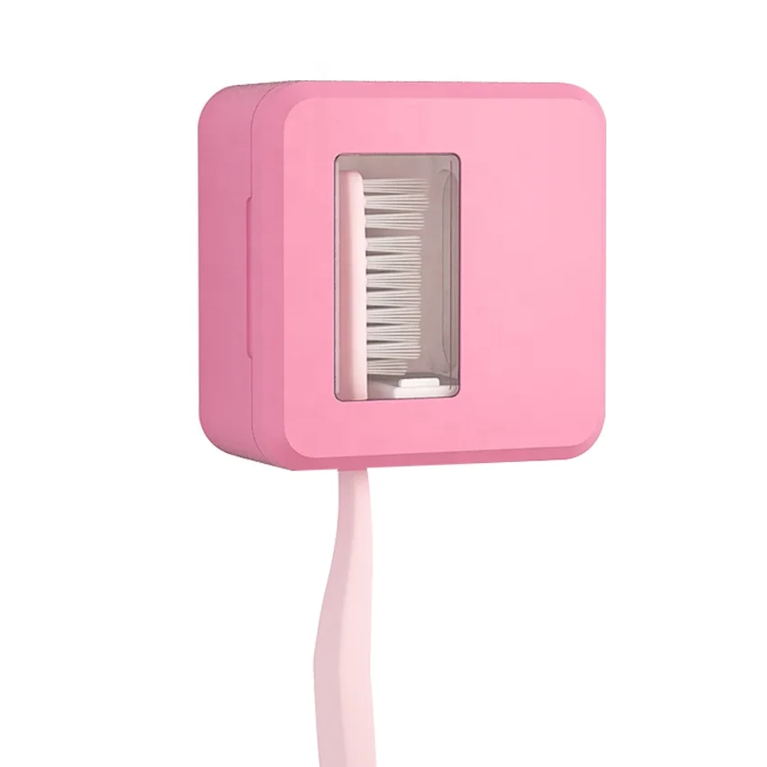 High quality Amazon Household portable USB Rechargeable mini disinfection UVC toothbrush sterilizer box for travel