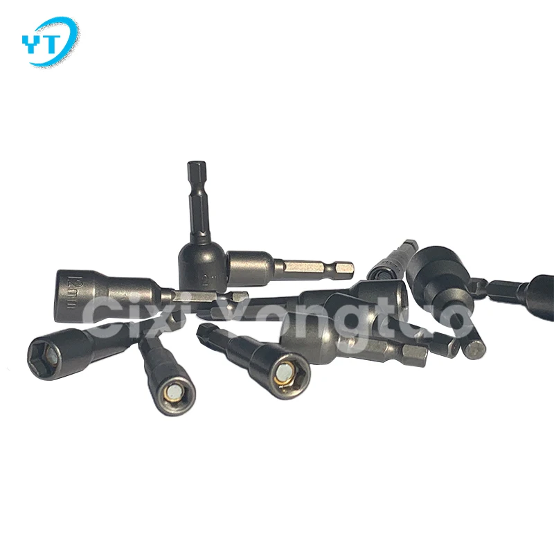 Wholesale Hot Sale 5pcs 48mm Magnetic Nut Setter Driver Socket Bit set Hex Shank