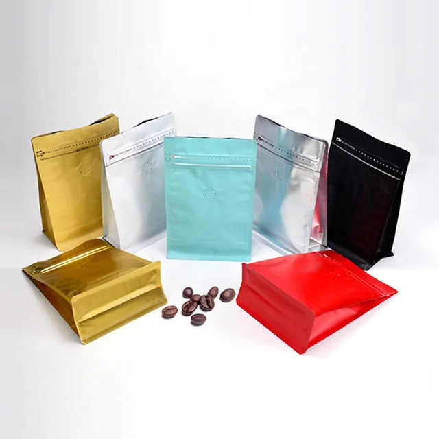 
Customized zippered plastic bags large metal material coffee package bag and tea bag 
