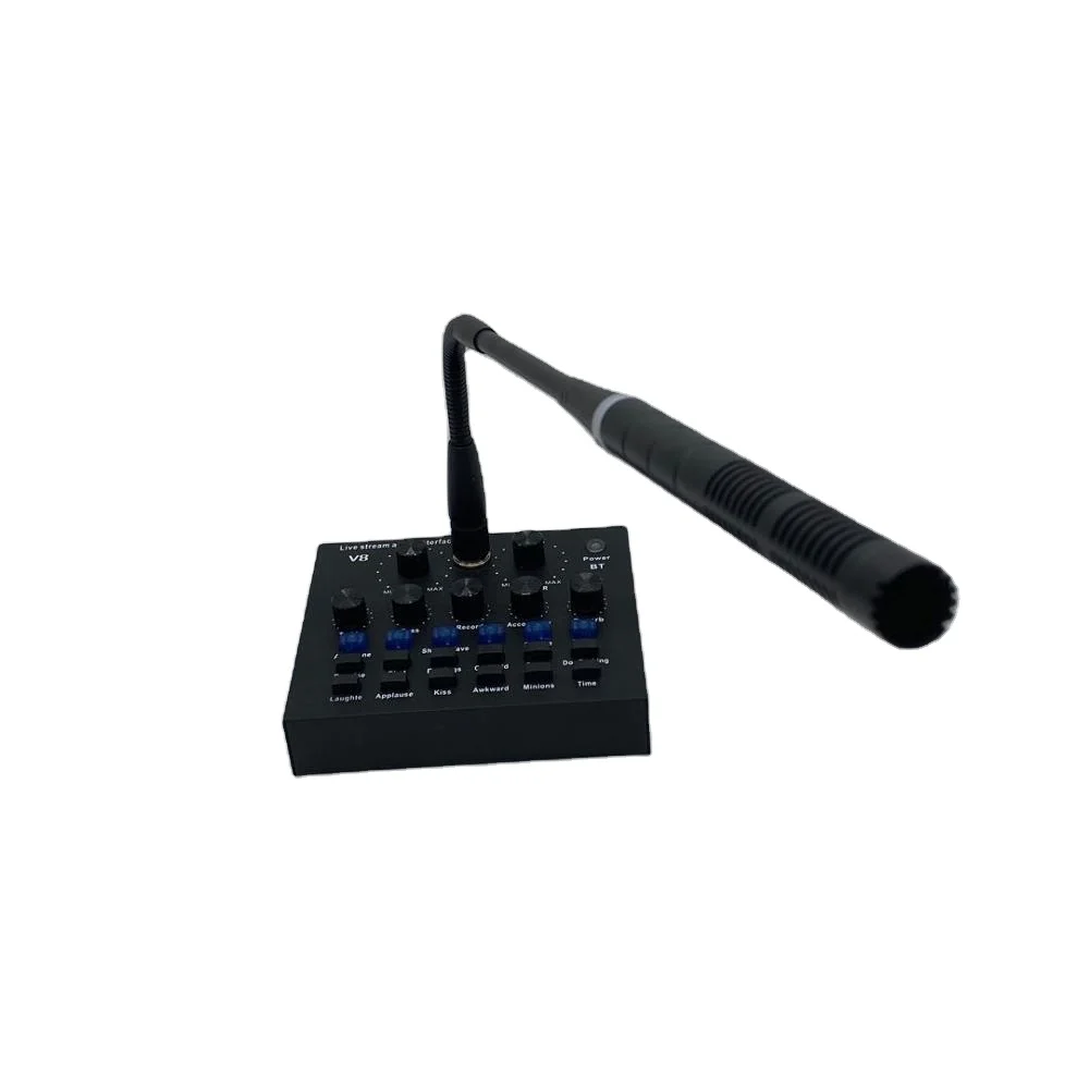 Китай производитель GAX-V8II м Аудио Звуковая карта с интерфейсом usb со снижением уровня шума DSP чипы