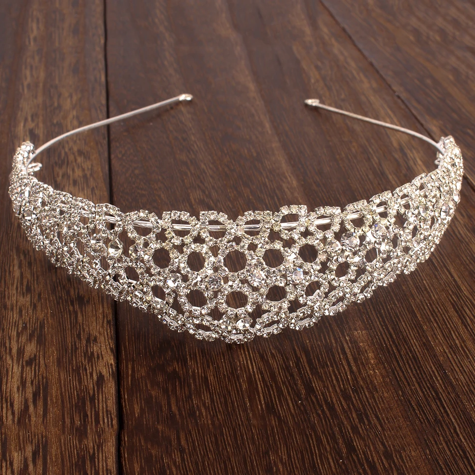 
Crystal Baroque Wedding Crown Headband Style Hair Accessory 