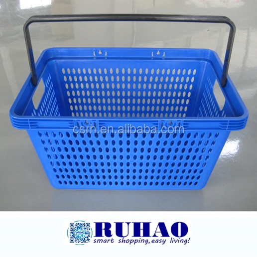 Supermarket Single Handle Plastic Basket