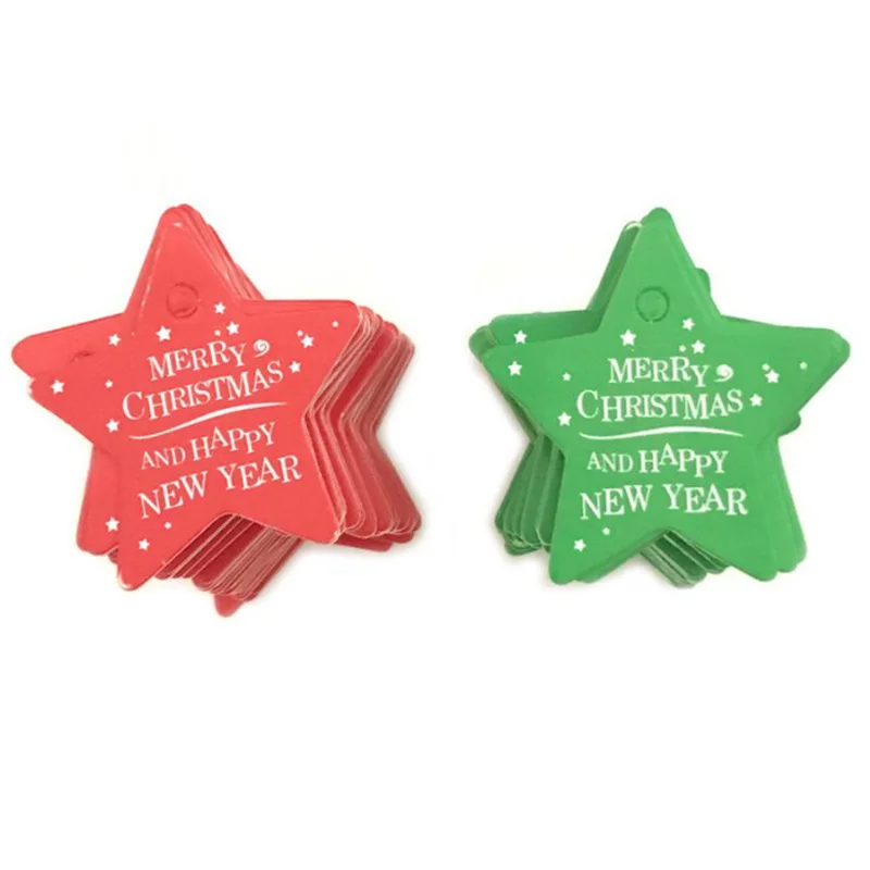 Customize Different Shapes Brown Color Craft Paper Christmas Gift Hang Tags
