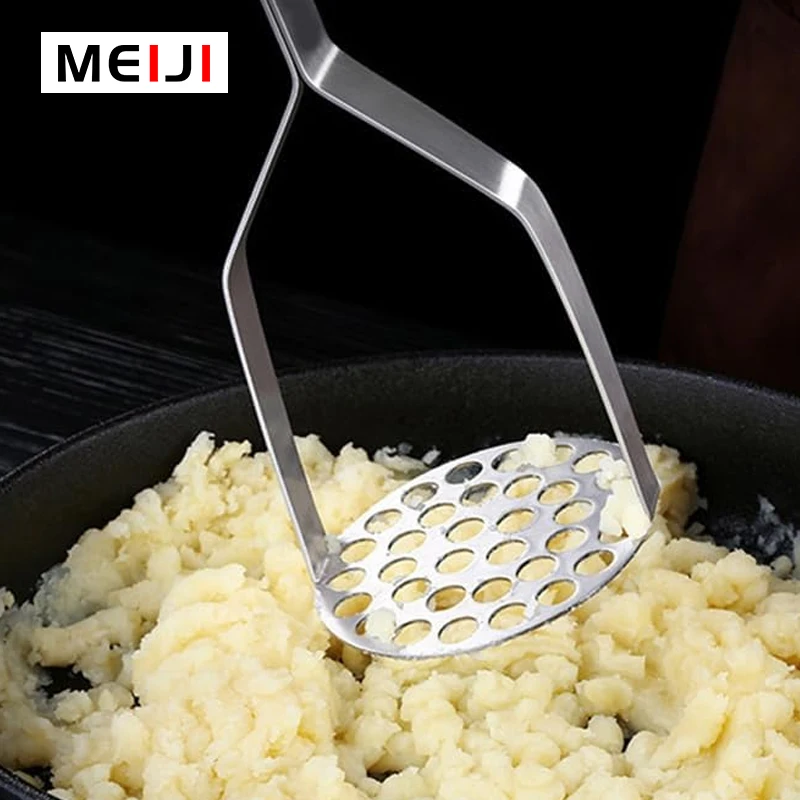 Kitchen Gadget Potato Ricer Pusher Garlic Crusher Press Stainless Steel Potato Masher