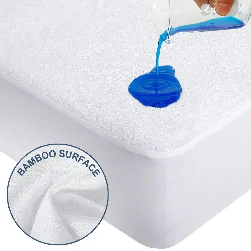 King Double Bed Adult waterproof sheet plain knit dyed mattress cover mattress protector