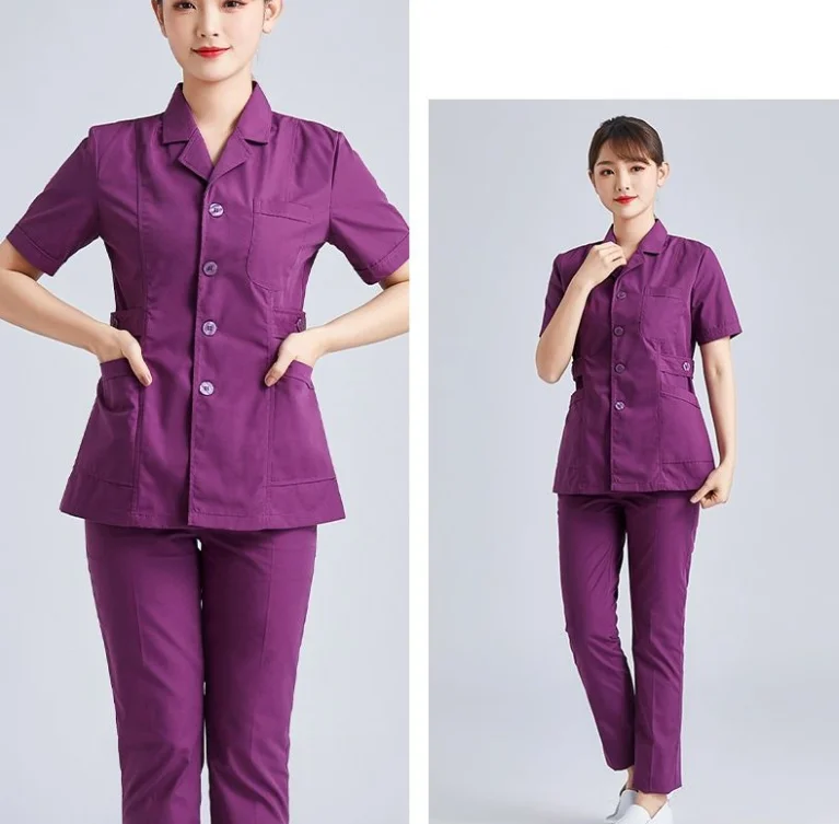 Suit long-sleeved female care uniform summer short-sleeved guide doctor oral dental work clothes