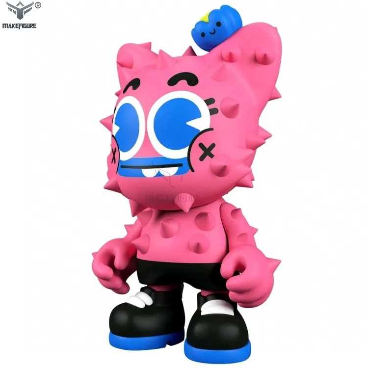 collectible vinyl action figure toy, 9inch pink color vinyl action figure, custom made pvc vinyl action figure with thorn body