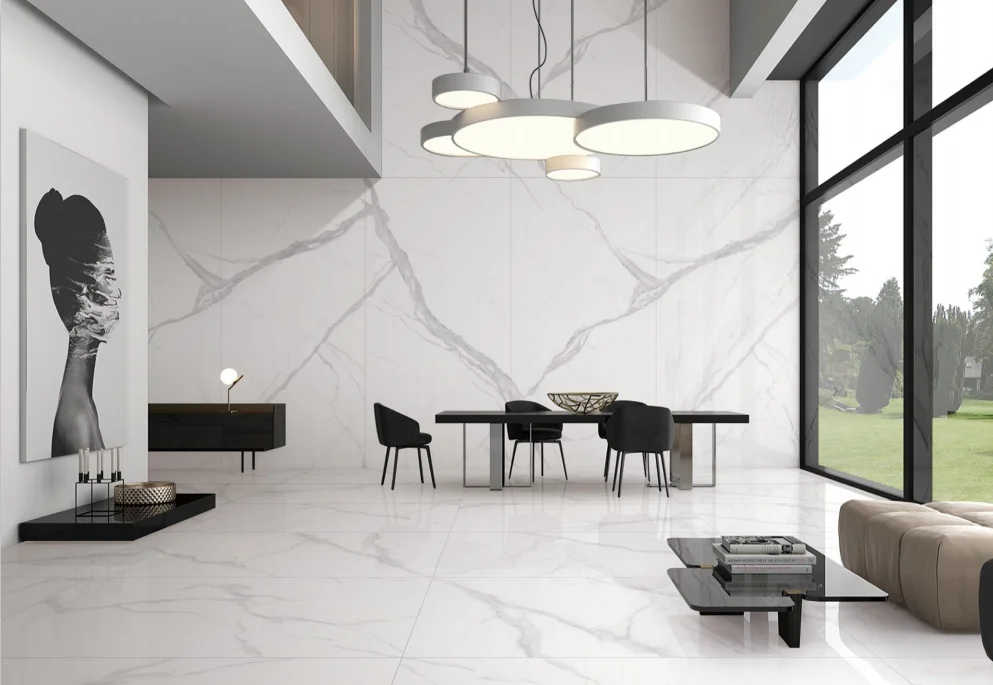 Foshan Fatong 1200x2400x12 Guatemala Porcelain Book Match Marble Tiles New Marble-like Tile Boundary Big Size Polished Tiles