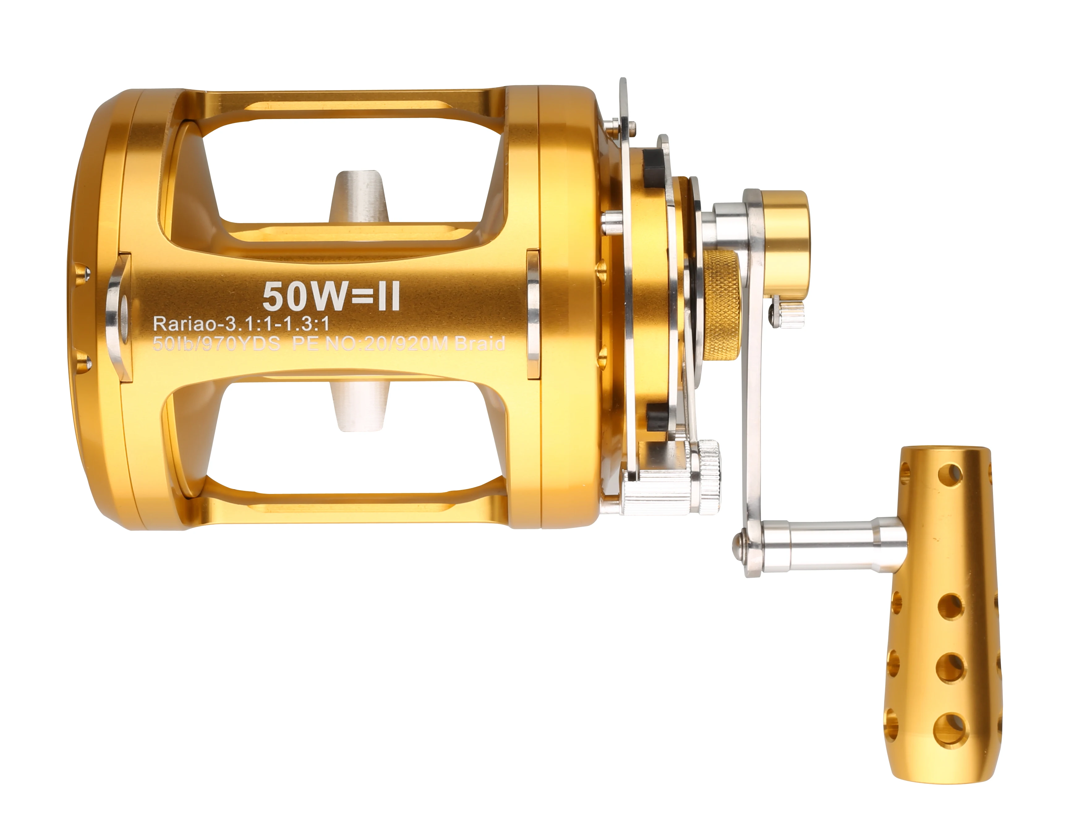 Factory Making Deep Sea Saltwater Carp Bass 20w 30w 50w 80w 2speed Big Game Boat Fishing Reels