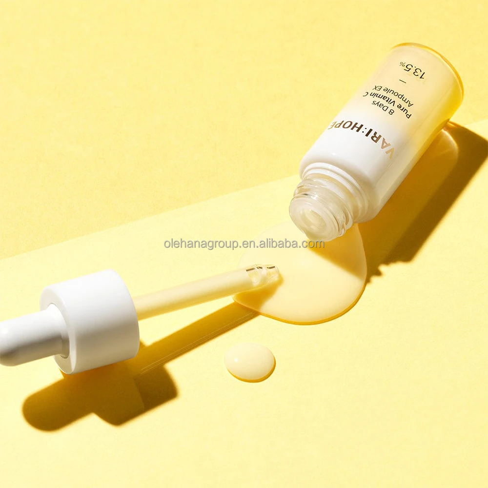 Wholesale Oem Logo 100% Pure Skin Care Facial Serum Whitening Natural Brightening Vitamin C Glow Serum for Face