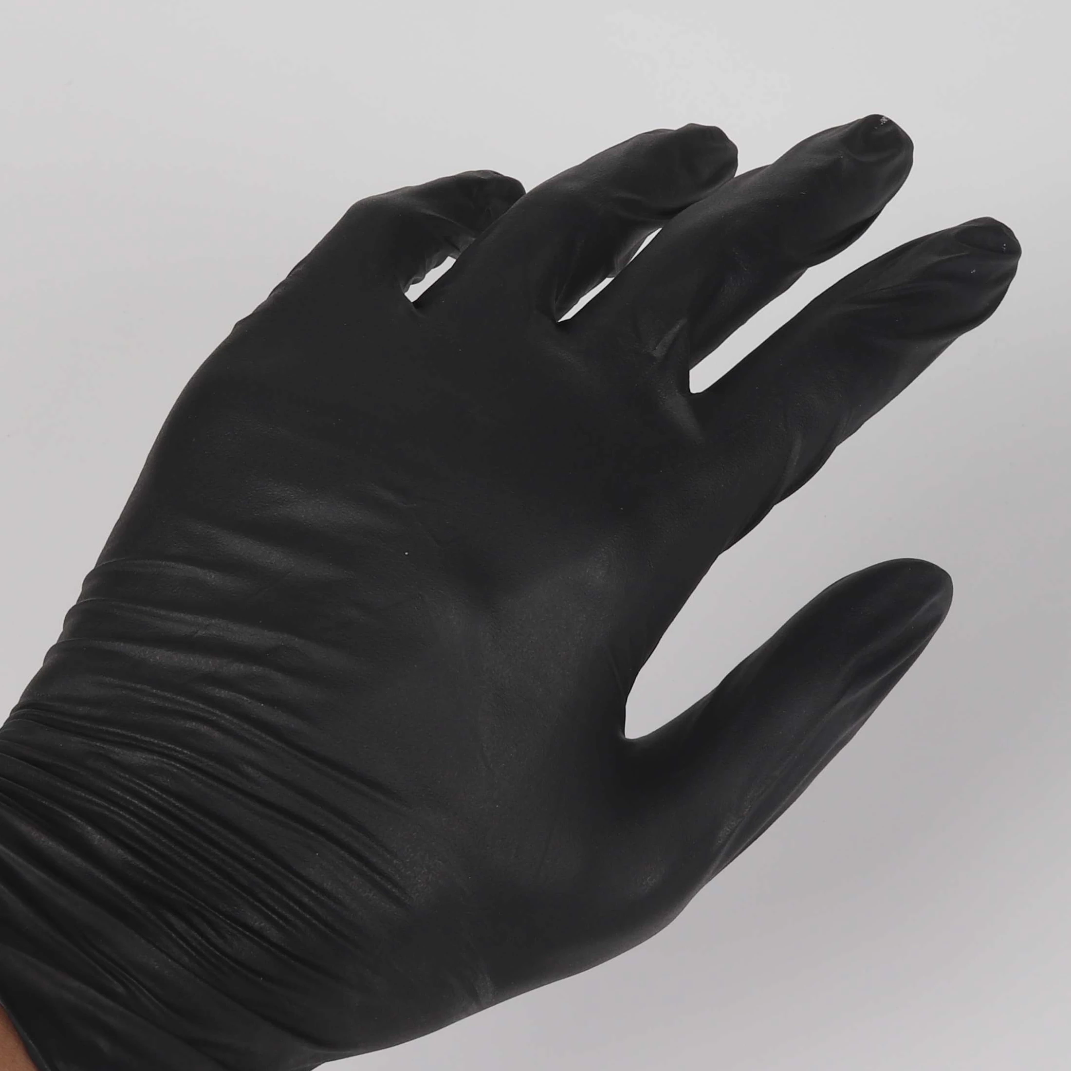 White Black Powder Free Disposable Latex Gloves