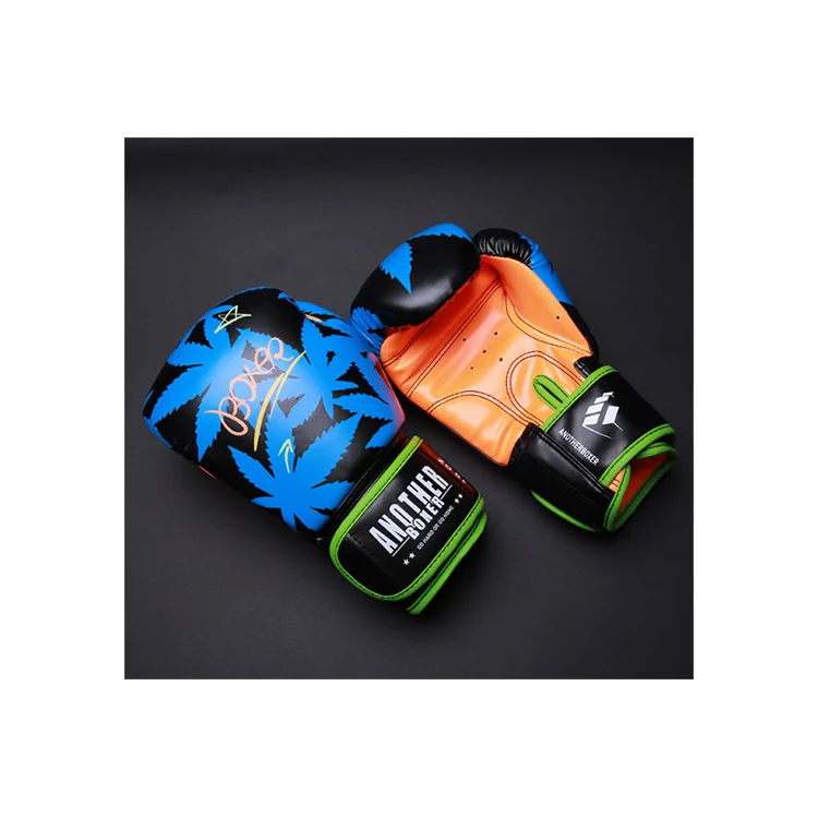 FANDING Wholesale 8oz 10oz 12oz 14oz Custom Logo PU Leather Boxing Gloves for Training