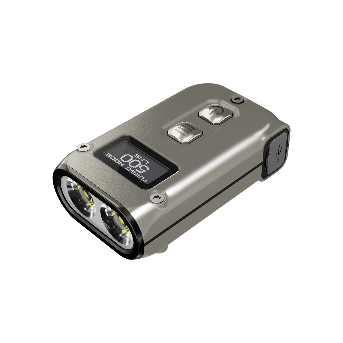Nitecore TINI2 фонарик 500 люмен OLED Смарт двухъядерный подсветка клавиш APC технология сна длительный режим ожидания используя кабель для зарядки USB Type-C