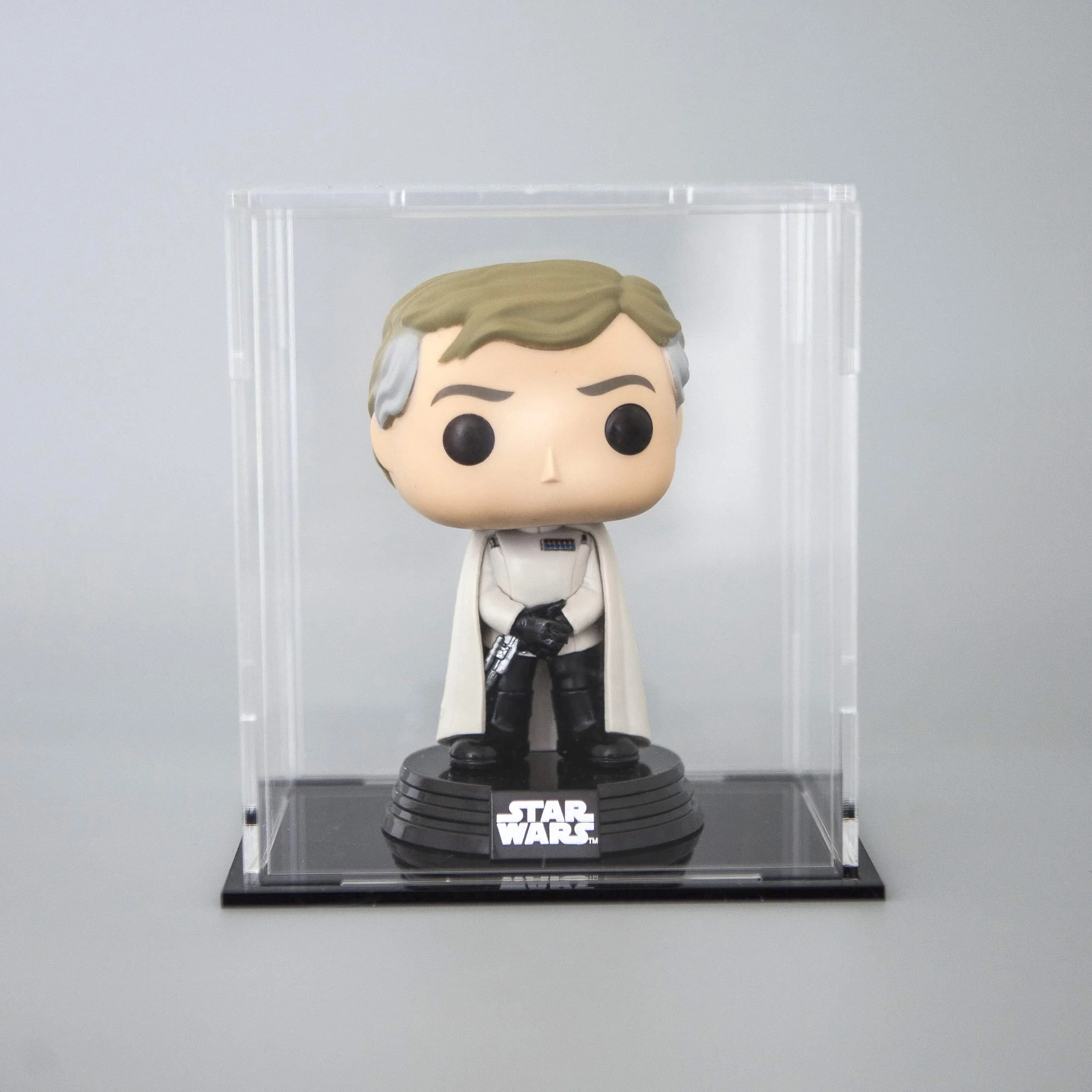 4Inch Figure Toy Acrylic Protector Black Base Lucite Marvele Funko POP Protector Anti UV Perspex Kids Collectibles Display Case