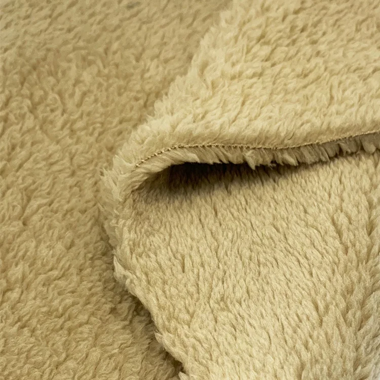 The Factory Produces Solid Color Wholesale Double-sided Brush Shu Velveteen Sherpa Fleece F